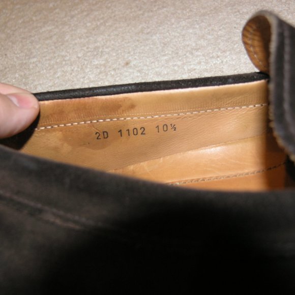 Prada 1102 Brown Suede Leather Driver Loafers 10.5 - Picture 9 of 10